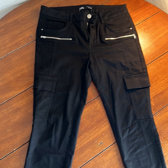 ZARA black cargo slim pants - Picture 2 of 7